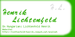 henrik lichtenfeld business card